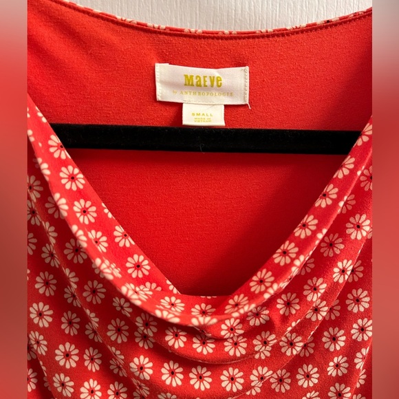 {NOT FOR SALE} Anthropologie Maeve Brianne Floral Jersey Midi Dress Size S - Picture 7 of 13